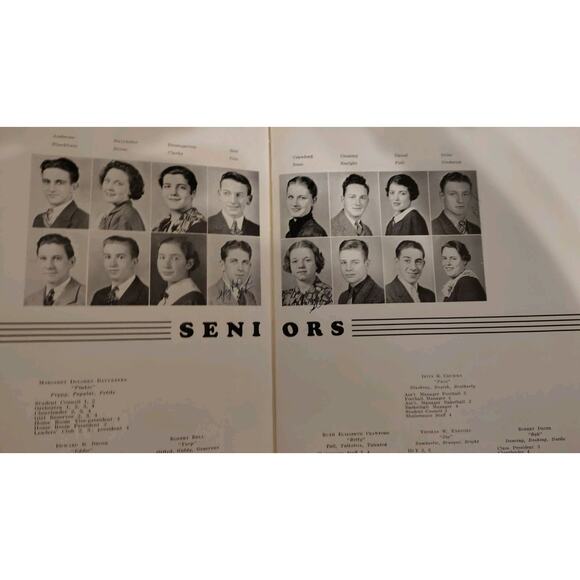 1937 Highschool Yearbook And Diploma Vintage Ephemera Shaleresque - Picture 5 of 16